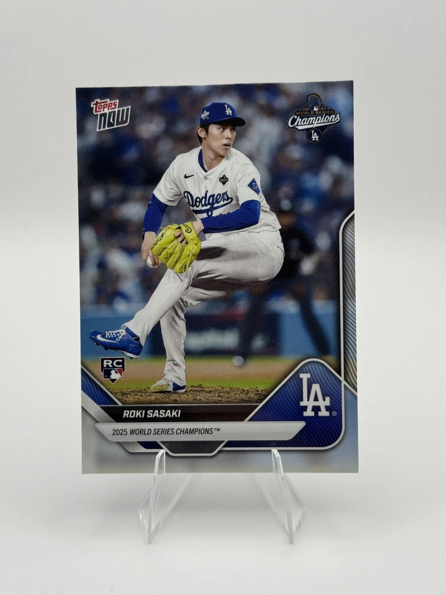 佐々木朗希 Roki Sasaki TOPPS NOW #WS-14SP RC 2025 Topps Now World Series Championship Set - Roki Sasaki #WS-14
