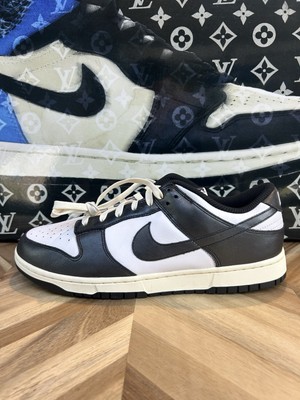 Men s 12 Nike Dunk Low Premium Vintage Panda Off White Soles FQ8899 100 Black
