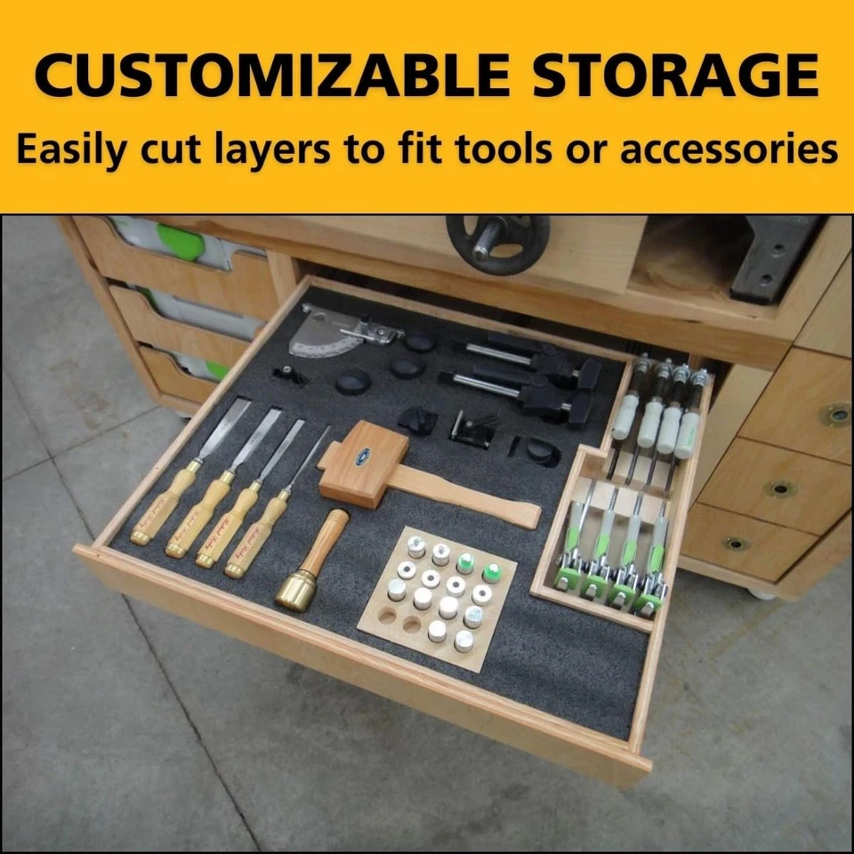 Fastcap Kaizen Foam 57Mm Black Customizable Tool Storage Organizer - Image 3 of 4