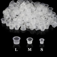 Tattoo Ink Caps Plastic Pigment Cap Disposable for Tattoo Ink Supplies