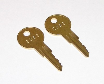 2 - 2052 Brass Keys fit Kele Energy Management Electrical Enclosure Cabinets