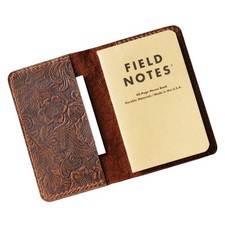 Genuine Leather Journal Cover for Field Notes, Notebook Cover for Moleskine C...