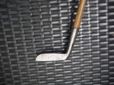 Antique Vintage Wood Shaft Burke Grand Prize 77 Steel Mallet Putter