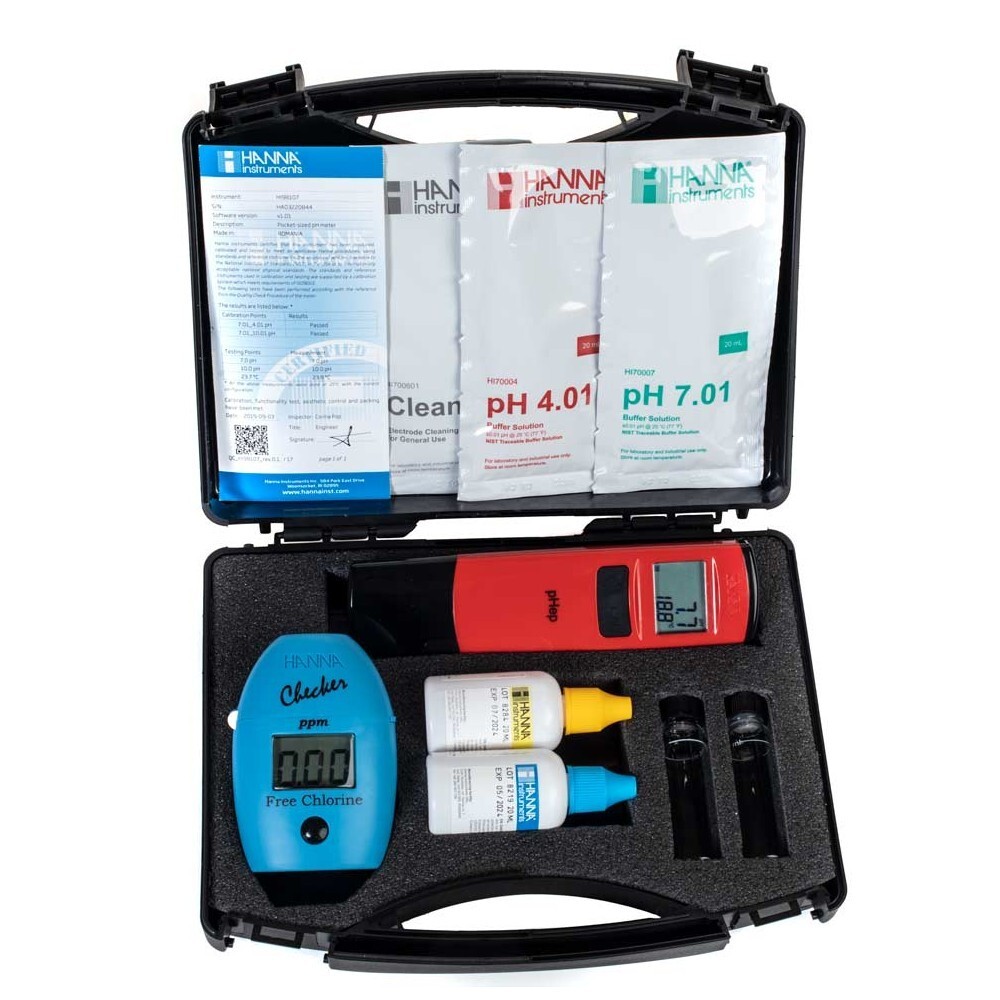Maletín Cloro Libre y pH HI701 + HI98107
