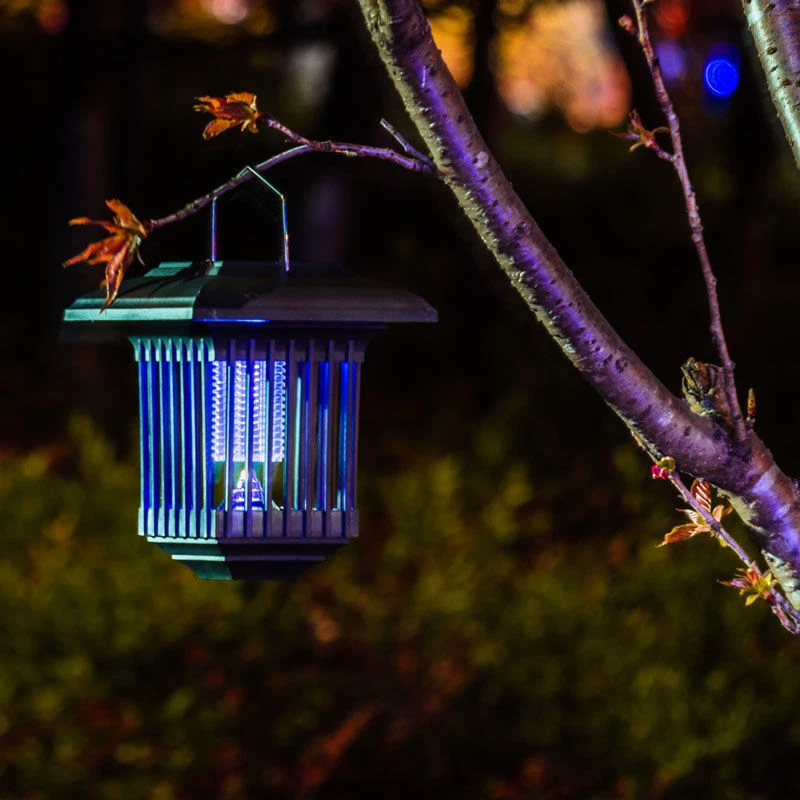 Solar Mosquito Insect Killer Lamp UV Light Fly Zapper Bug Trap Pest Control