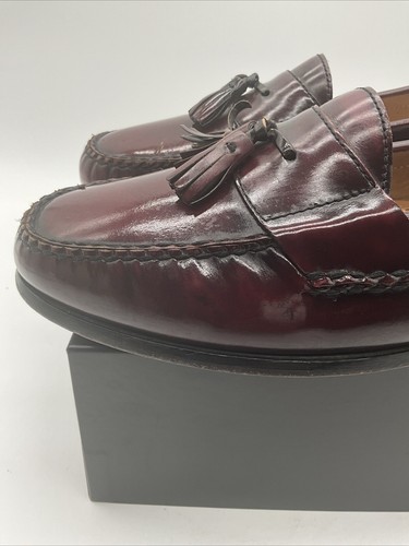 Scarpa slip-on Johnson & Murphy Cellini Italy uomo 12 M nappa bordeaux - Foto 12 di 19