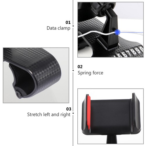 3 PCS Car Phone Holder Fixing Rack Rotatable Bracket Dashboard Mount - 第 10/12 張圖片