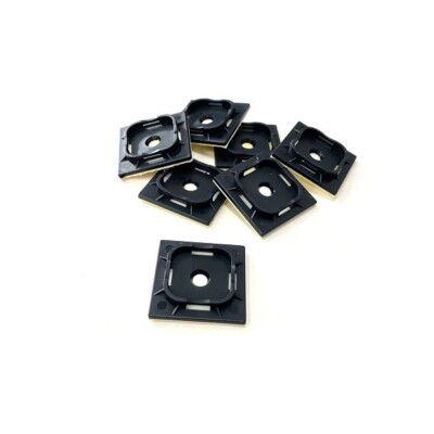 Selbstklebender Kabelbinder Befestigungssockel für Binder bis 7,6 mm Breite - 100 Stück