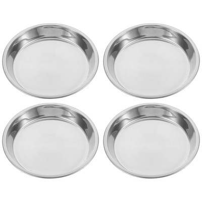4Pcs Water Bowl Cat Dish Cat Food Plate Metal Cat Bowl Food Pet