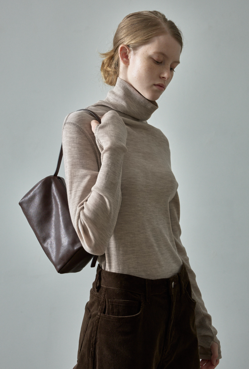 FACADE PATTERN Vintage Cabin Bag _Chocolate / FACADE