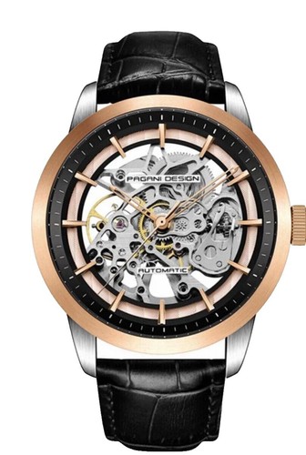 Pagani Design Mens Chronograph Watch 41mm Silver Tone PD-1664 Mesh Band PAGANI DESIGN Top Chronograph PD-1664 Men main image 3