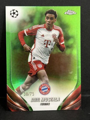 2023-24 Topps Chrome UEFA Club Competition Bayern Munich Jamal