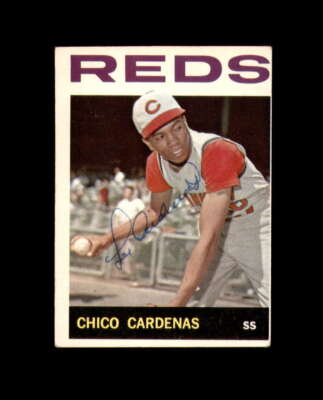 Chico Cardenas Signed Authentic 1964 Topps Cincinnati Reds Signed