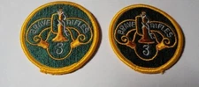 QUANTITY OF 2 U.S. MILITARY 3RD CAVALRY REGIMENT CLASS A PATCHES USAMM SI 1287