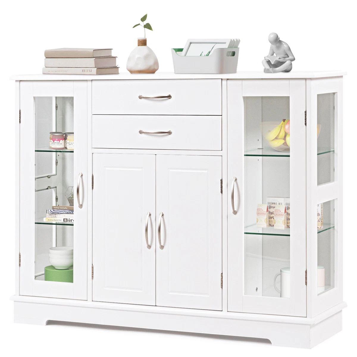 Kitchen Buffet Server Sideboard Wooden Storage Cupboard Cabinet