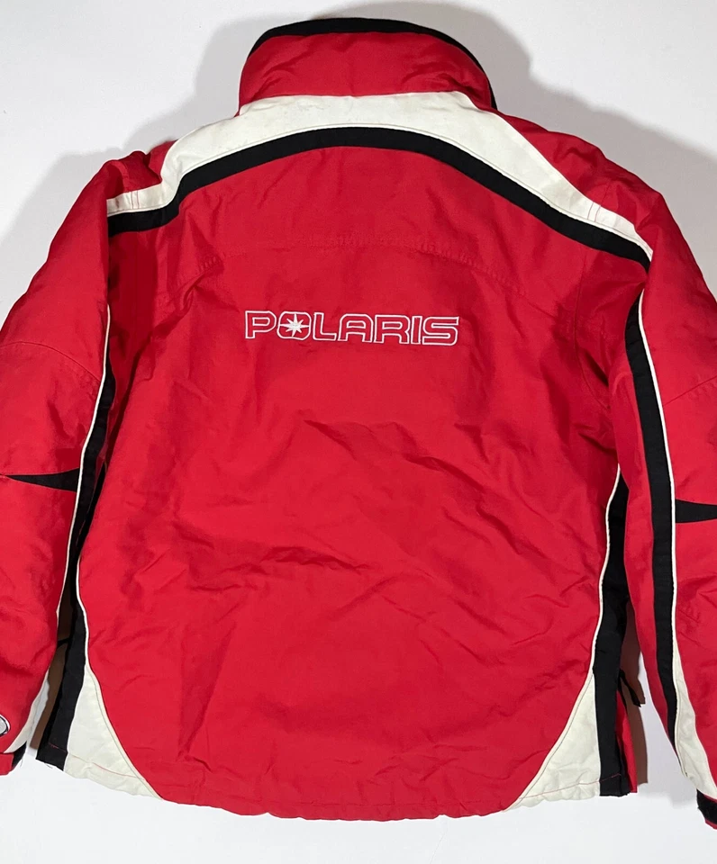 Polaris Snowmobile Jacket Coat Women Medium Red Black Snowboard Wear Multicolor - Imagem 2 de 4