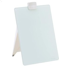 Glass Whiteboard Desktop Easel, 9' x 11', Dry Erase Surface, White GDE119