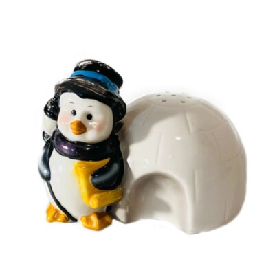 Penguin Igloo S & P Shakers Beth Vincent-Stephens Collection 3''W x 5''L x 3 1/2''H