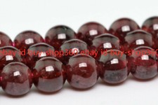 3/4/5/6/8MM Natural Garnet Gemstone Beads Grade AA Round Loose Beads 15.5"