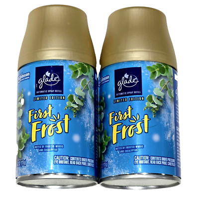 2 Pack Glade Automatic Spray Refills Limited Edition First Frost Woods 6.2oz