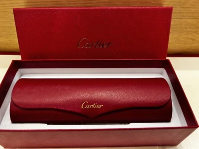 Cartier Etui Rotes Seltenes HARTES Brillenetui Inkl. Microfaser ‼️NEU 100% Real - Bild 1 von 4