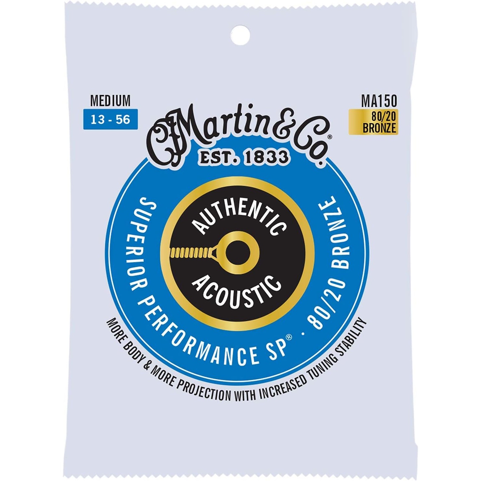 Гитарные струны Martin MA150 Authentic Acoustic SP бронза 8020 Средние 2290₽