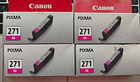 Lot of 4 Canon 271 Color Ink Cartridge Magenta