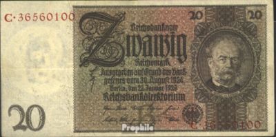 Sammler-Banknote: Deutsches Reich 10 Reichsmark 1929 (Rosenbg. 173a) – Gebraucht