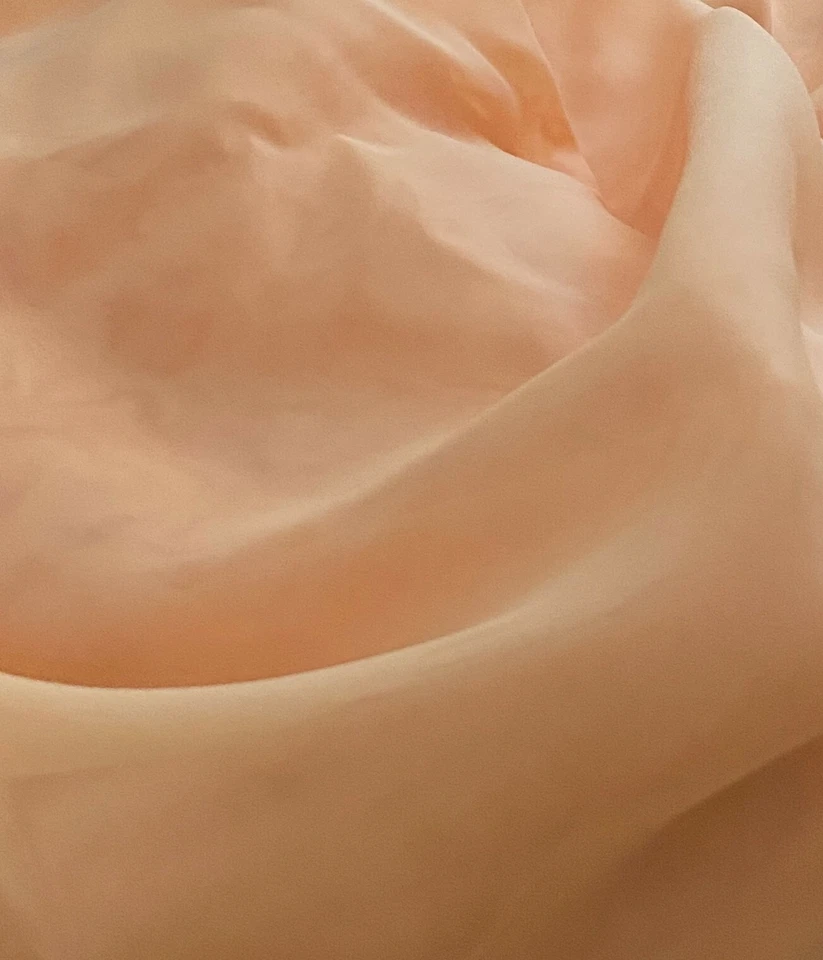 Tela de gasa de 7 3/4 yardas 58" de ancho drapeado transparente boda fiesta evento melocotón Foto 2 de 4