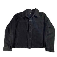 Marithe Francois Girbaud Black Denim Trucker Jacket Women's Medium