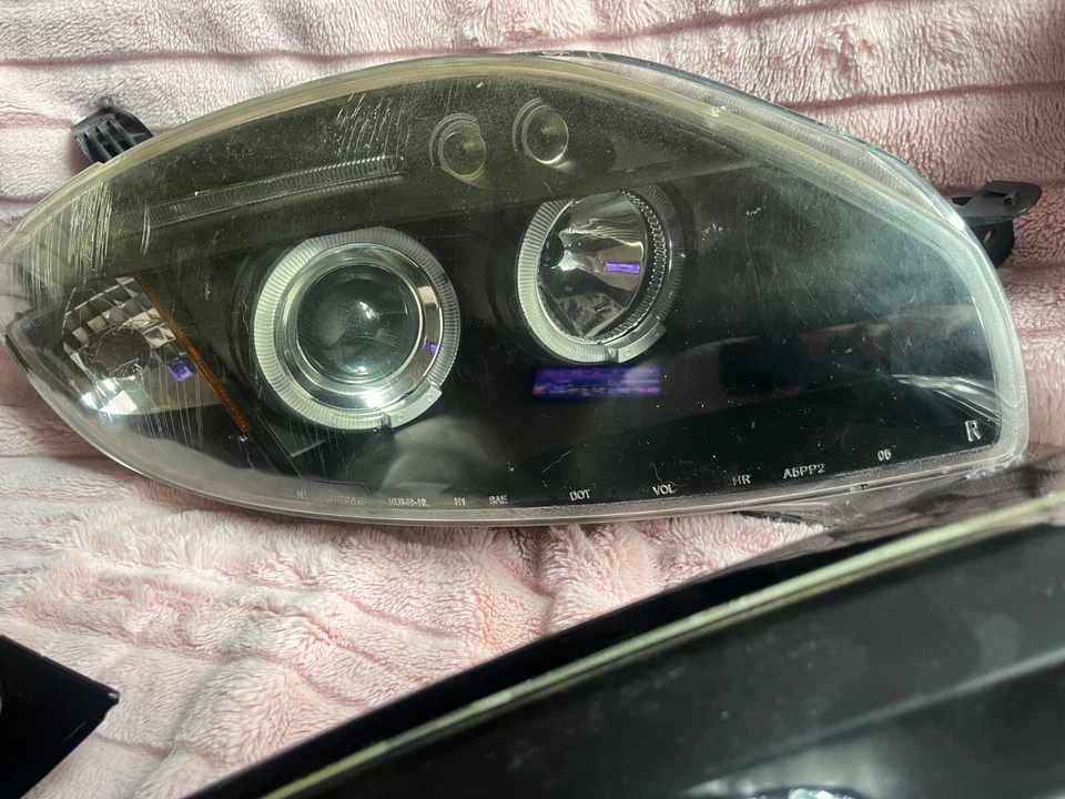 Se adapta a faros proyectores halo Mitsubishi Eclipse 2006-2011 barra de luces LED 06-11 Foto 2 de 4