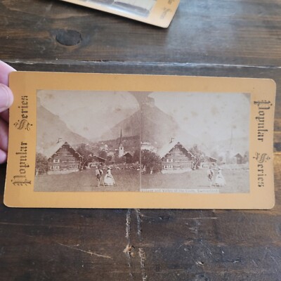 rare stereoview cards Antique 1892 Bouquet Of Rare Orchids Stereoview Photo Card P1221 main image 1
