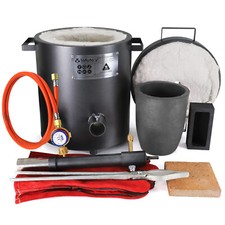 12KG Gas Schmelzofen Gießerei Propan Geschmiedet Metall Kupfer Aluminum Casting