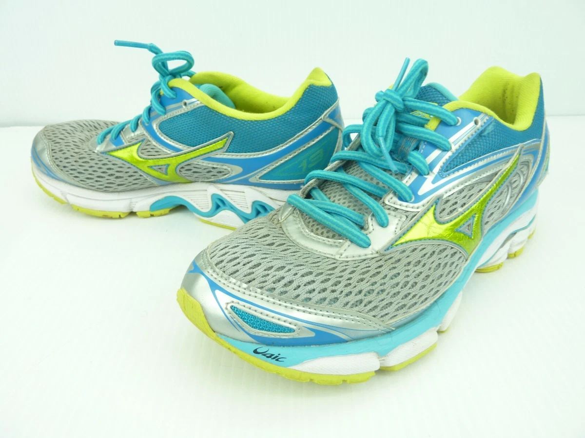 Mizuno Wave Inspire 13 Women Size 8 Blue Green Athletic Running