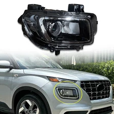 For 2020 2024 Hyundai Venue Headlight Chrome Factory Assembly Right Passenger RH