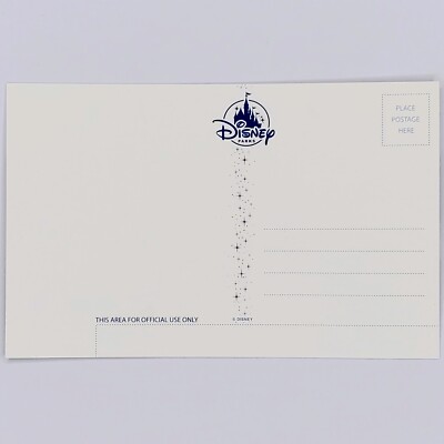 Mickey Mouse Minnie Mouse Postcard Disney Parks Foil Stars Pixie