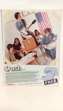 CRUSH - ORANGE GUITAR AMPLIFIERS   - 10X8 - PRINT AD  b1
