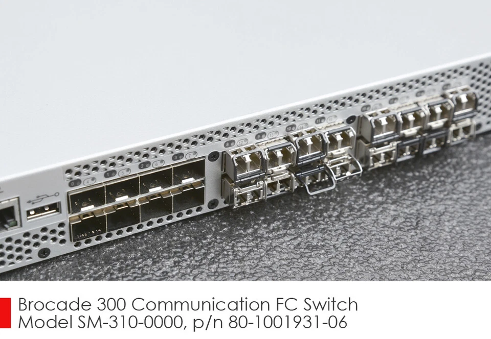 24 PORT 8Gbit FC BROCADE SM-310-0000 NETZWERKSWITCH 16x LIZENZ +16x GBIGS V755 - Bild 2 von 4