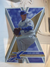 2008 Upper Deck X Die Cut Baseball Card  #49 Zack Greinke   (94762)
