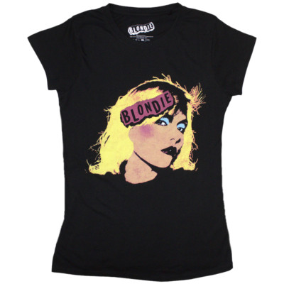 Offizielles Blondie T-Shirt Debbie Harry schwarz Punk Damen New Wave Rock S bis 4XL