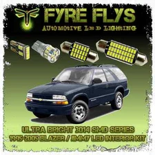 14 White LED Interior Map Dome lights package for 1995-2005 Jimmy/Blazer 3014SMD