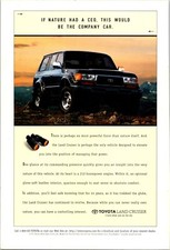 Toyota Land Cruiser The Company Car Original Vintage Print Ad