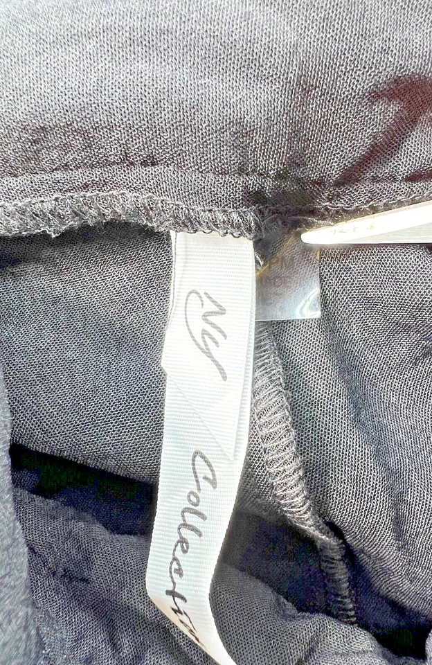 NY Collection Dress Pants Womens Size Medium Petite PM Black With Belt New - Image 3 of 4