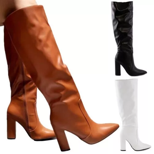 Knee length cheap heels