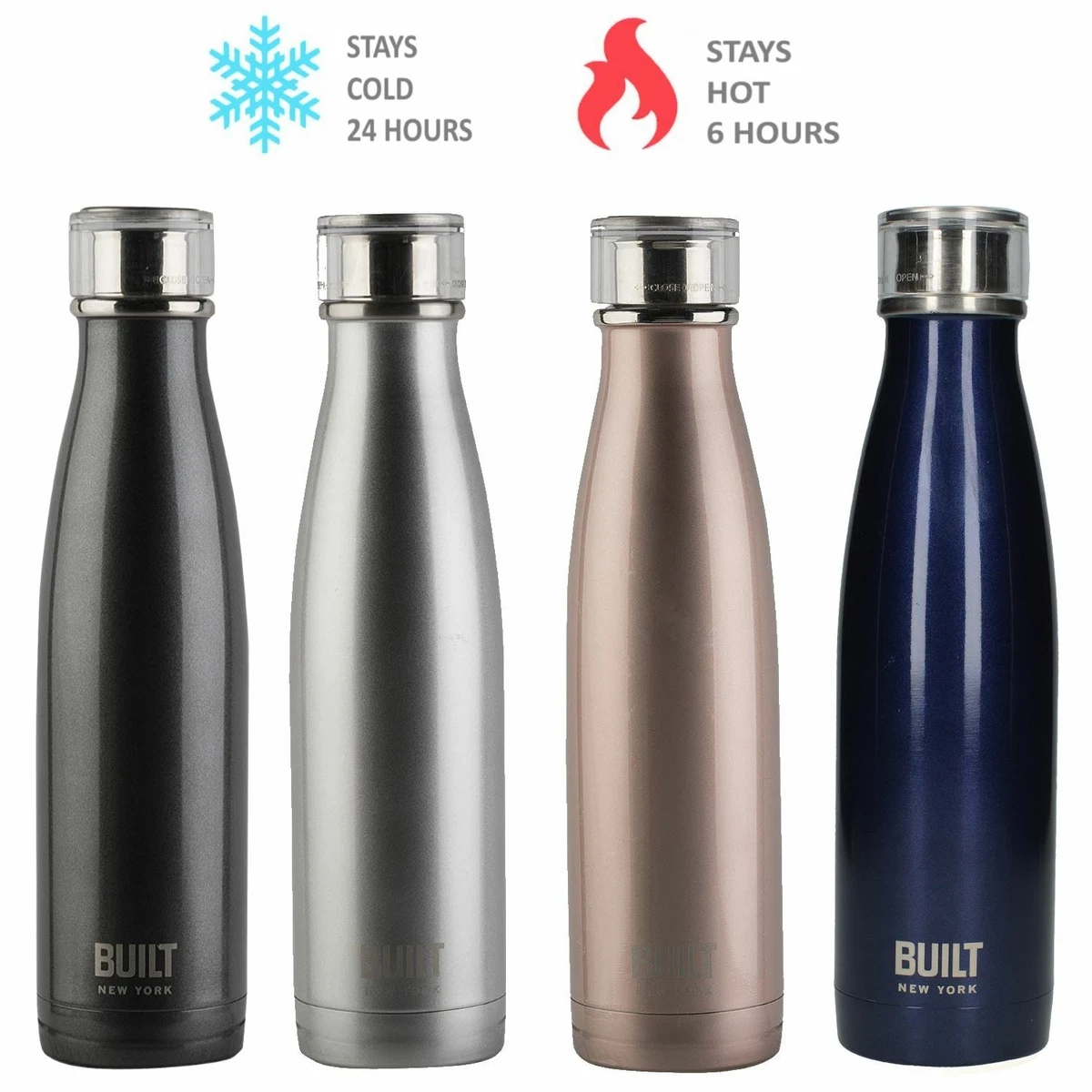 Stainless Steal Flask Vacuum Insulated Double Walled Thermal 500ml