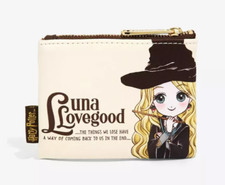 NUEVO CON ETIQUETAS Loungefly Harry Potter Luna Lovegood Iconos Imitación Cuero Monedero Cartera