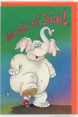 I love you! Folding card new postcard cdg613