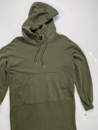 $150 NWT| 7 For all Mankind Hooded Sweatshirt Dress In Pine Green | eBay
