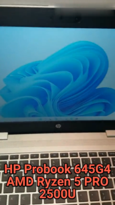 HP Probook 645G4 AMD Ryzen 5 PRO 2500U w/Radeon Vega Gfx 8GB 256GB