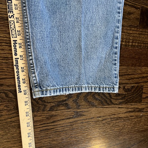 Levis Silvertab Baggy Jeans Blue Denim Y2K Wide Leg 38 X 30.5 Vintage Skater - Picture 8 of 15